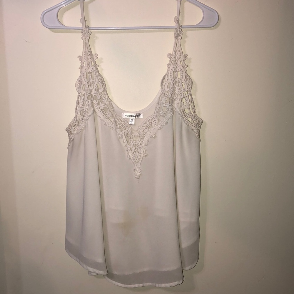 White crop top